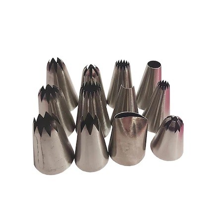 Set 12 duiuri profesionale din inox pentru ornat