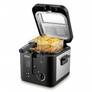 Friteuza, 1600 W, 2.5 l, Termostat reglabil, Cuva detasabila, Inox