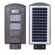 Proiector stradal 40W cu senzor, panou solar si telecomanda, suport de perete Cadou