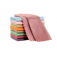 Set 5 lavete colorate din microfibre pentru toate suprafetele din casa, multicolor