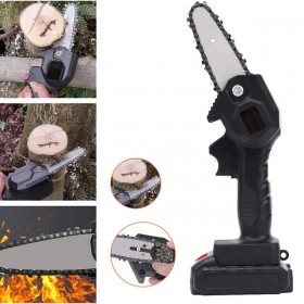 Oferta Mini fierastrau cu acumulator, lama si lant