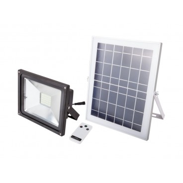 Proiector LED cu panou solar si telecomanda 200W