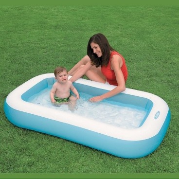 Piscina dreptunghiulara gonflabila pentru copii, 166 x 100 x 28 cm, INTEX 57403