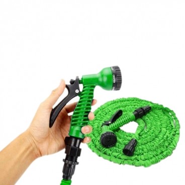 Furtun expandabil de gradina, 22 Metri, Pistol 7 tipuri de jet inclus.