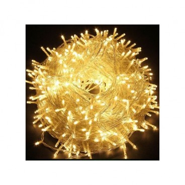 Instalatie luminoasa alba, liniara,interconectabila, 100 LED-uri, 10 metri, pentru Craciun