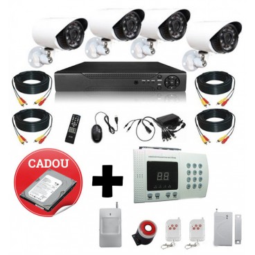 Kit complet pentru supraveghere si protectie + Hard Disk Cadou
