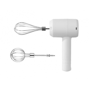 Mixer Portabil Multifunctional cu 2 Accesorii pentru Maioneza si Creme, Trei Viteze, Incarcare USB - Alb