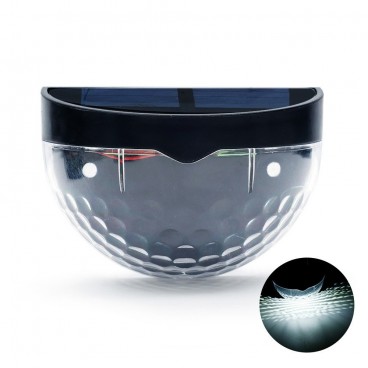Set 2 lampi solare pentru exterior, montare perete, cu 6 LED-uri, Lumina rece