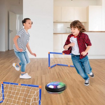 Set de joaca pentru copii, fotbal cu 2 porti cu minge hover ball