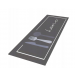 Covor de bucatarie, mat, motiv 3D, Antiderapant, 40x120 cm, Gri